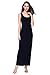 HIKA Women's Fashion Sleeveless Casual Long Maxi Tank Dress Small Black