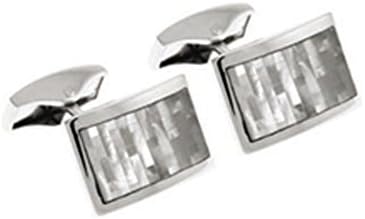 Mother of Pearl Silver Royal Exchange Mop Cufflinks