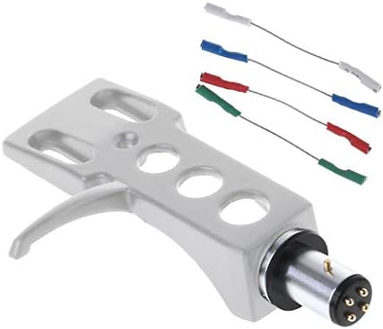 GUINV Turntable Headshell Mount Universal LP Phono Cartridge Replacement Phonograph Head Holder Stylus Lead Wire