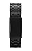 Pebble Steel Metal Watchband - Matte Black