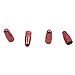 LEERYA 4Pc BicycleWheel Rim Tyre Stem Air Valve Caps Dust Cover (Red)