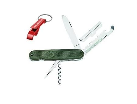 BW Bundeswehr Taschenmesser + AOS-Outdoor ALU Flaschenöffner
