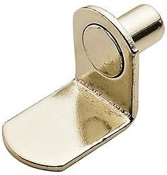 Shelf Support, Bracket Style, Brass, 1/4 (25) by Hafele America