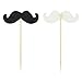 Shxstore Oh Boy Cake Topper Mustache Hat Bowtie Cupcake Picks For Baby Shower Birthday Party Decorations Supplies, 31 Counts