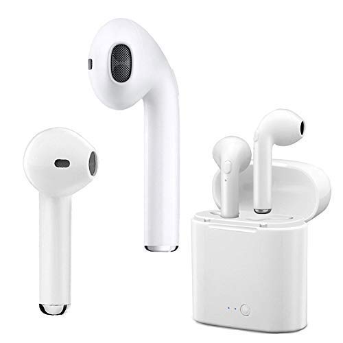 Wireless Bluetooth Headphones Bluetooth V4.2 Portable Charge Box Stereo Built-in Microphone, Compatible with IOS/Samsung/Android Bluetooth Earbuds Device