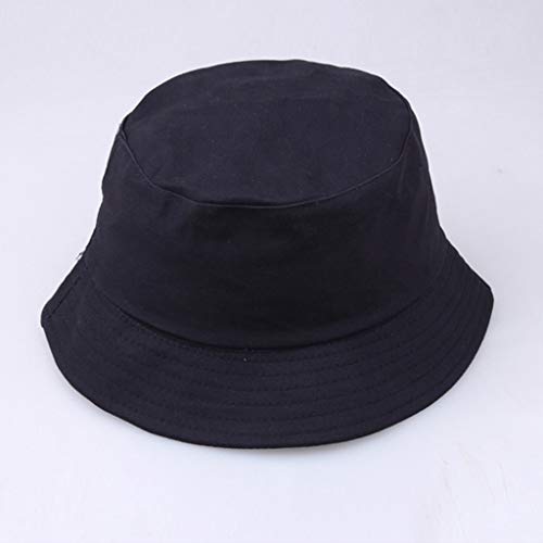 XGao Bucket Hats for Women, Bucket Hats for Men, Bucket Hat, Unisex Fisherman Hat Summer Outdoor Smile Face Printing Wearing Visor Folding Fishing Bucket Caps Foldable Outdoors Sun Cap (Navy)