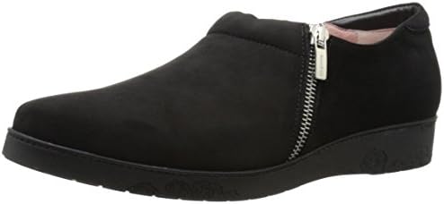 BeautiFeel Women's Deva Flat, Black Suede, 38 BR/7 M US