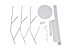 MULSH Standing Coat Rack Hat Hanger Coat Rack Hooks Coat Rack Hall Tree Entryway Standing Hat Jacket Coat Hanger Rack in White,17.72