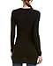 Splendid Women's Stretch Long Sleeve Top, Black, Medium
