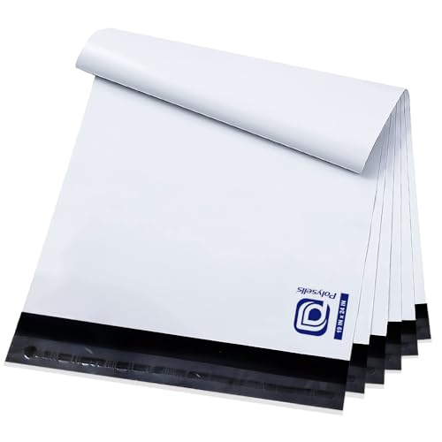 White Ecoswift Poly Mailers - 14.5 X 18 Inch Self-Sealing Shipping Envelopes, Recyclable & Sturdy