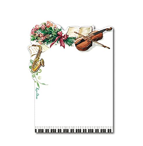 Lissom Design Die-Cut Sticky Notepad, Music Hall