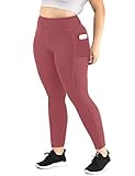 Uoohal Plus Size Leggings Yoga Pants with Pockets