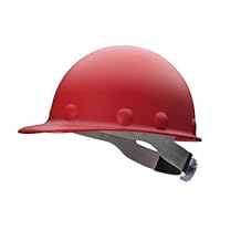 Honeywell P2ARW15A000 Fibre-Metal por Red Roughneck Fibra de vidrio Cap estilo casco duro con SuperEight 8 puntos de suspensión de carraca, plástico, 1