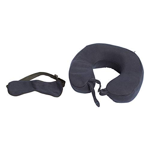 Buy Wakefit Soft Polyester Neck Pillow & Eye Mask (Grey_WTNP) at Amazon.in