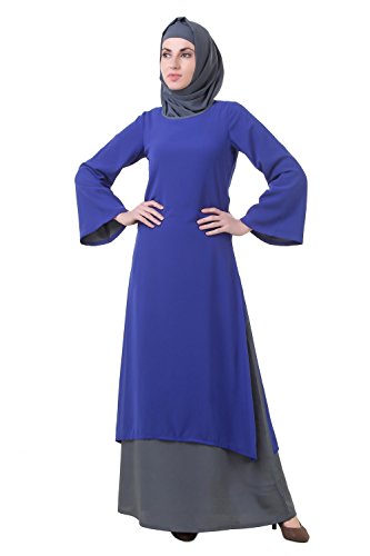 Mybatua Abaya With Hijab Jilbab Islamic Clothing Maxi Dress Muslim