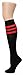 Leotruny Women's Triple Stripes Knee High Cotton Socks 6-pack