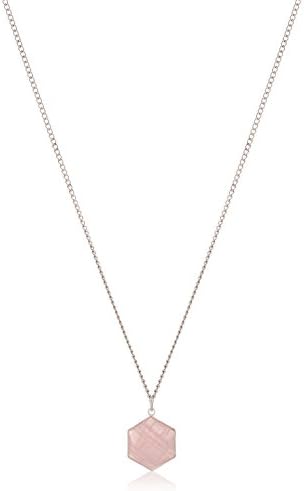 Healing Abode Pink Beads 6 Pointed/Star of David Rose Quartz Pendant for Women