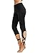 Moxeay Women Cutout Tie Skinny Pants Fitness Yoga Workout Leggings