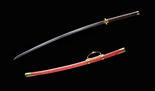 yubo China Miao Dao Extended version MJ is made up of Bailian Damascus Steel and Black Shark Skin Scabbard