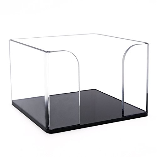 Acrylic Napkin holder,Clear Tissue Box,Bath Tissue Holder, Tissue Paper Dispenser Holder for Bathroom,Kitchen,Office,Toilet,Black-SupperAcrylic - Thumbnail 6