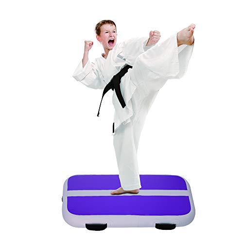 Tuexdo Sailor 3ft/10ft/13ft/20ft Inflatable Air Track, Tumble Track air Mat, Gymnastics Airtrack Training/Home Use/Cheerleading/Yoga/Water with Electric Pump