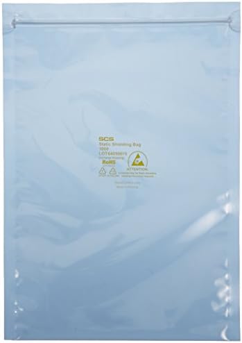 Bauxko 8" x 12" Reclosable Static Shielding Bags, Case of 100 (xSTC326-Case)
