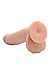 XR PLAY HARD 9 Inch Ultra Real Dual Layer Suction Cup Dildo, Skin Color, Flesh