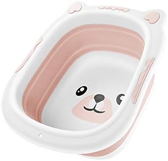 Portable Baby Washbasin Foldable Silicone Washbasin Foldable Travel Baby Care Cartoon Dog
