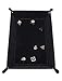 Harbor Loot Brand Black Dice Tray - Perfectly Sized at 8.5 x 11.25 Inches Unsnapped and 6.5 x 9.5 Snapped - Designed by Gamers - Packs Flat, Protects Your Table, and Keeps Dice Where They Belong
