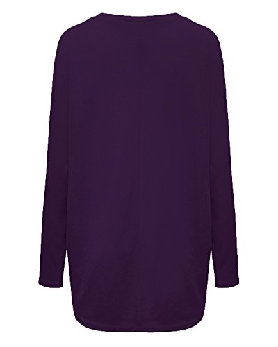 image for ZANZEA Women's Sexy Long Batwing Sleeve Loose Pullover Casual Top Blou
