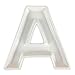 Just Artifacts - 5.5inch White Ceramic Letter Dish - Letter: A - Decorative Dishes for Weddings, Anniversarys, Baby Showers, Birthday Parties and Life Celebrations!