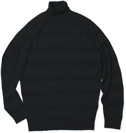 Amazon アウトレット品 ジョンスメドレー 国内正規品 Ripley ウール ボーダー タートルネック セーター S Black セーター 通販