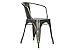 DHP Elise Metal Dining Chair, Set of Two, Antique Gunmetal