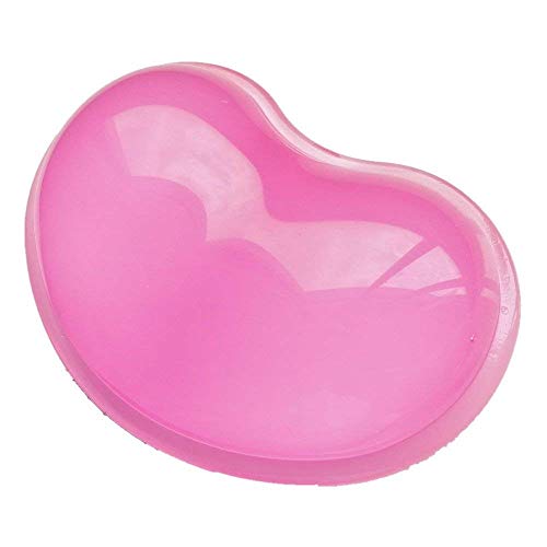 Photo 1 of Gel Wrist Rest Heart-Shaped Translucence Ergonomic for Computer Mouse Arm Pain Relief, Cute Hand Wrist Support for Home and Office Working Gaming Anti-Fatigue