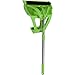 WISP Broom and Dustpan Set for Home, Pet Hair Remover for Carpet, Indoor Outdoor Telescoping Broom Household Cleaning Set, Easy Wall Storage, 52'' Adjustable Handle 3-Piece Patented WISPsystem, Green
