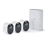 Arlo Ultra Home Security Camera System| 4K UHD Wire-Free with HDR, Color Night Vision, 180&deg; View, 2-Way Audio, Spotlight, Siren | Works with Alexa and HomeKit | 3 Camera Kit (VMS5340)