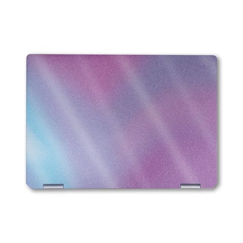 Glossy Glitter Laptop Skin Compatible with HP Spectre x360 14" (2024) - Purple…
