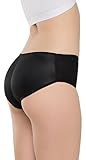 FORMeasy Women`s Seamless Butt Shaper, Butt Lifter Padded Panty, Enhancing Body Shaper, Hip Enhancer Shapewear Control Panties Underwear, Breathable Comfortable to use, Black, Small/Medium