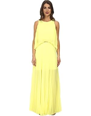 Womens Shaina Sleeveless Pleated Gown