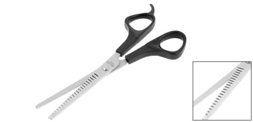 uxcell Silver Tone Black Hairdresser Barber Hair Cutting Thinning Scissors Shears
