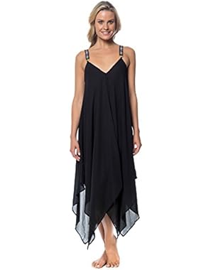 Jessica Simpson Women's Strappy Days Poly Chiffon Cover Up