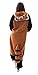 Adult Onesie Red Panda Animal Pajamas Comfortable Costume with Zipper and Pockets (Large)