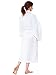 Kimono Robe Unisex 100% Cotton Waffle Spa Bathrobe, White