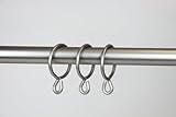 A&F Rod Décor - 10 CURTAIN EYELET RINGS-1.38 inch , satin nickel