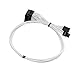 EVGA White G2/P2/T2 Power Supply Cable Set, Individually Sleeved (100-CW-1300-B9)