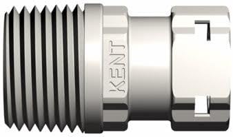 Kent Systems 3AWA32-N01 White Nylon Collection 3, Threaded Open Flow Tube Fitting, Quick Coupling, 1/2" NPT, Female