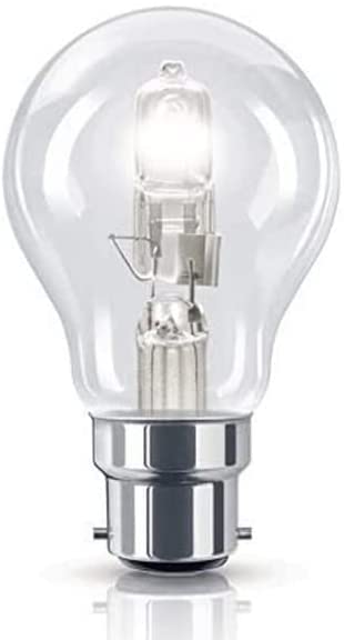 Heathfield Pack of 2 70W Eco Classic Energy Saving Halogen GLS BC/B22 Bayonet Cap Traditional Bulb. 60W Replacement