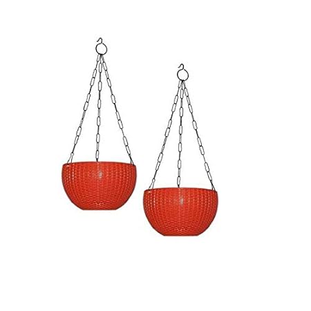 Airex Plastic Hanging pots for Plants and Flowers for Garden Balcony d
