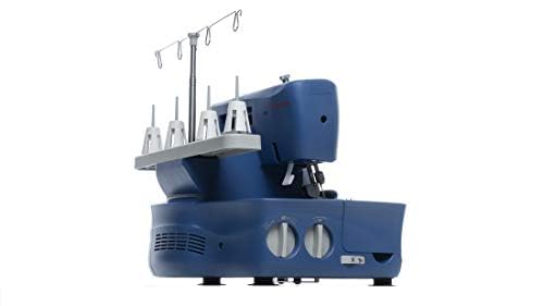 SINGER S0230 Heavy Duty Metal Frame Serger Overlock with Accessory Kit | 2-3-4 Thread Capability, Adjustable Tensions & Stitch Length, Built-in Free Arm, & Differential Feed, Blue