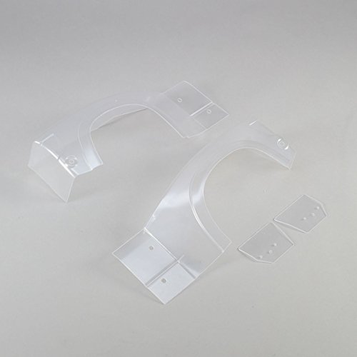 Team Losi Left and Right Rear Fender Set, Clear: Super Baja Rey
